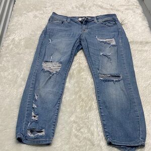 Refuge Light Blue Distressed Boyfriend Jeans